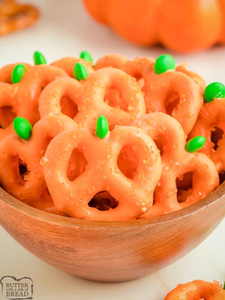 EASY PUMPKIN PRETZELS Butter with a Side of Bread