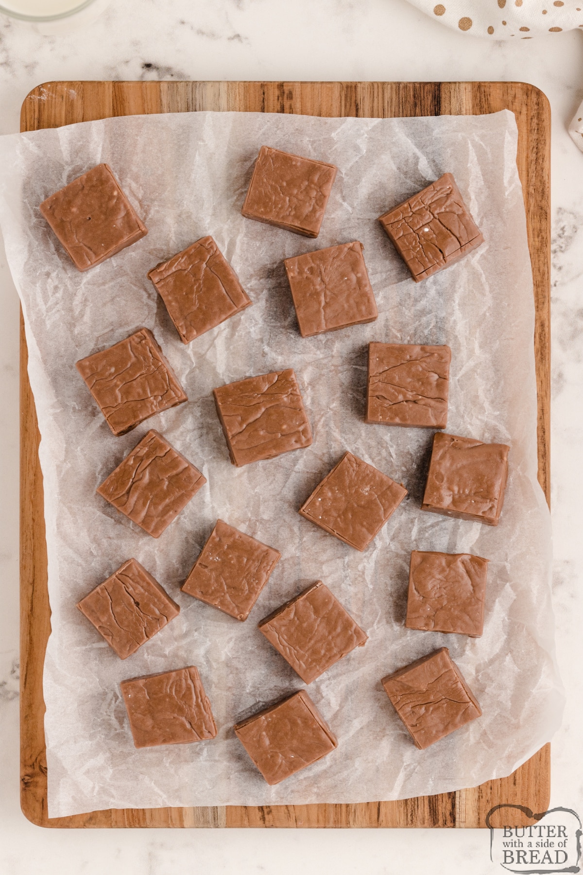 Easy fudge made with chocolate and vanilla pudding mixes 
