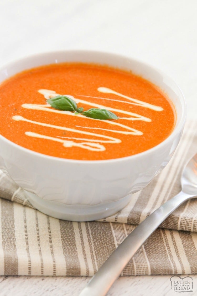 easy tomato basil soup recipe