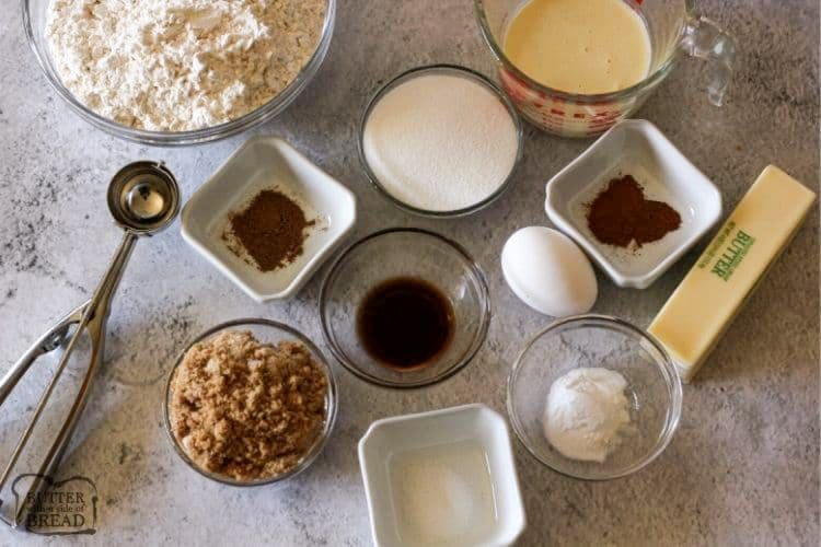 ingredients needed to make eggnog cookies