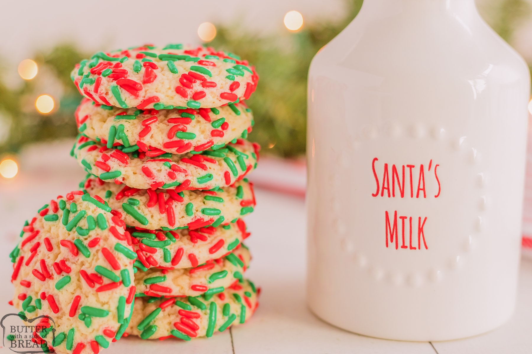 cookies with Santa's milk