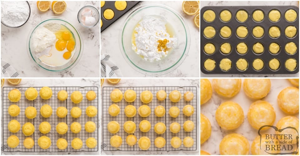 How to make Mini Lemon Drop Cupcakes