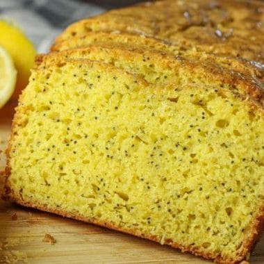 Easy Lemon Poppy Seed Bread is a simple, sweet bread recipe that is made with just a few ingredients. A cake mix & lemon pudding, makes this quick bread come together fast.