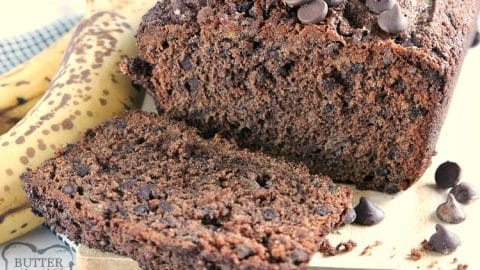 Double Chocolate Banana Bread Butter With A Side Of Bread