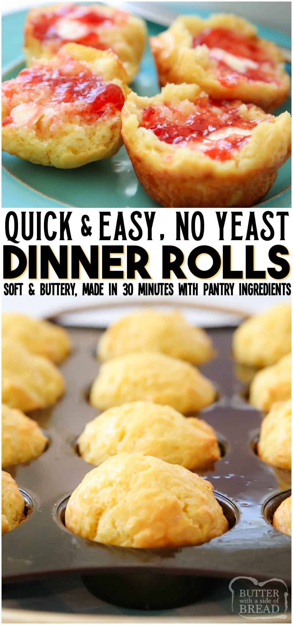 how to make no yeast dinner rolls