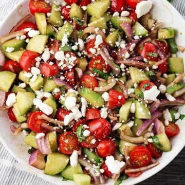 EASY CUCUMBER TOMATO SALAD - Butter with a Side of Bread