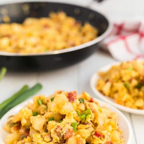 Bacon Breakfast Scramble Butter With A Side Of Bread