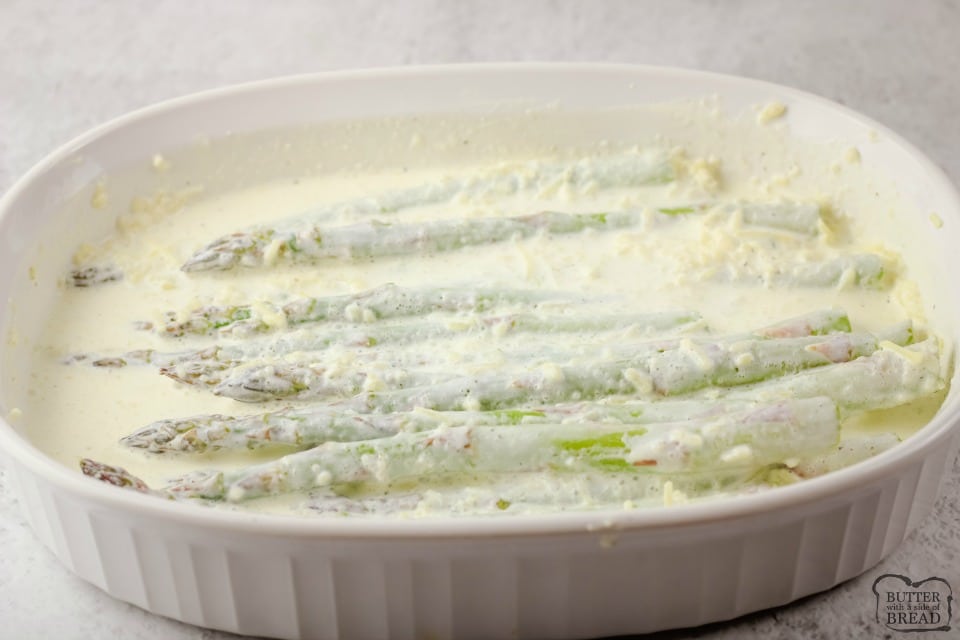 Creamy Baked Asparagus recipe