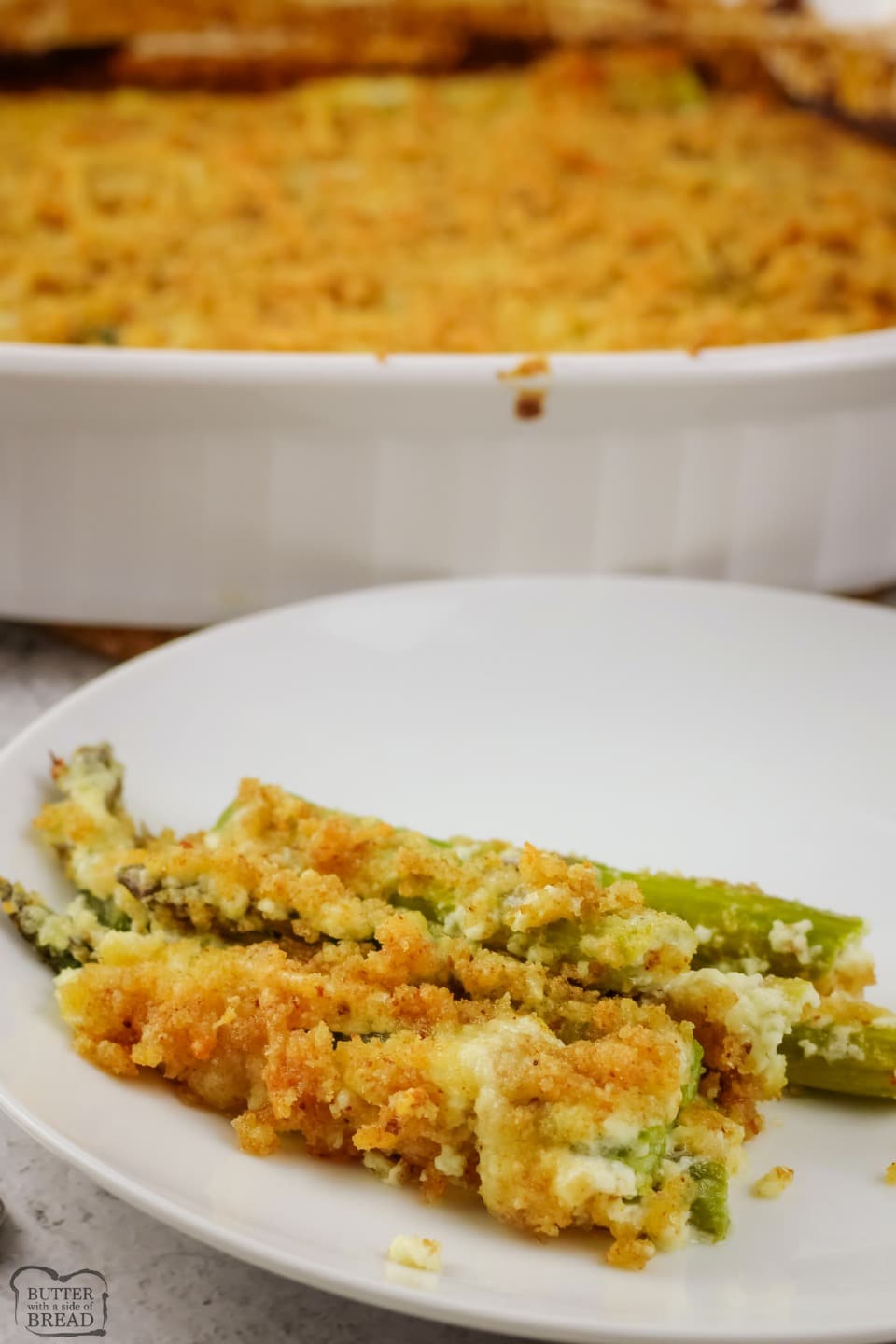 CREAMY BAKED ASPARAGUS - Butter with a Side of Bread