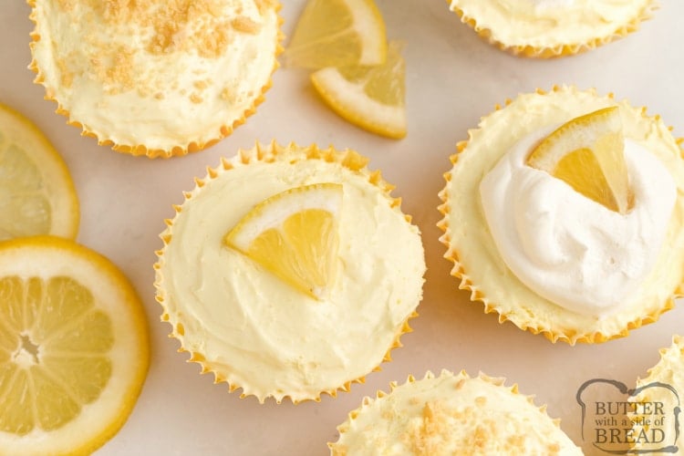 Mini cheesecake recipe with lemon