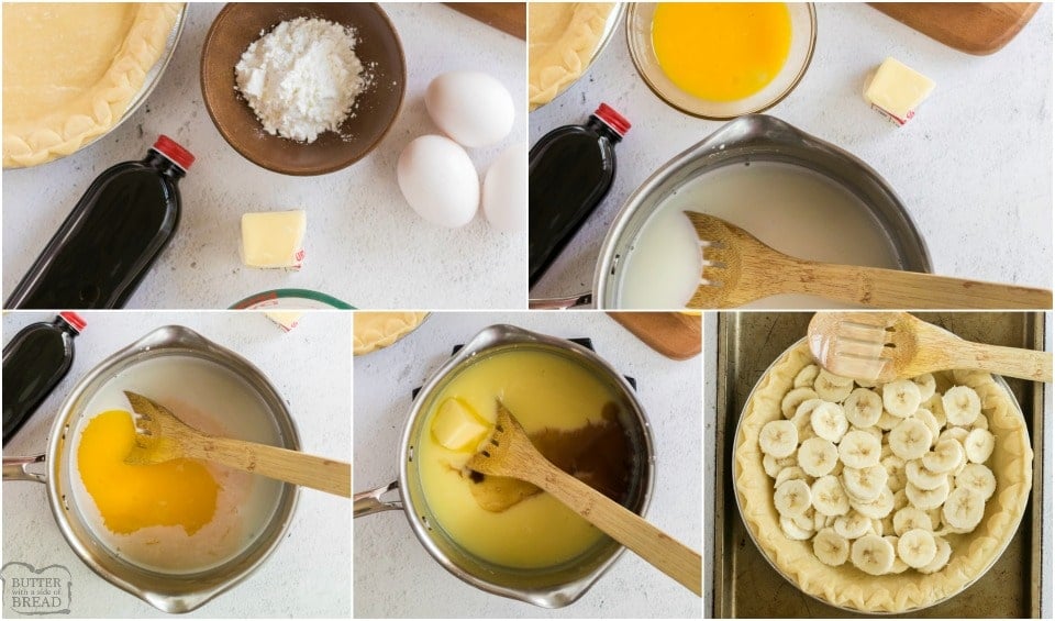 How to make Homemade Banana Cream Pie recipe