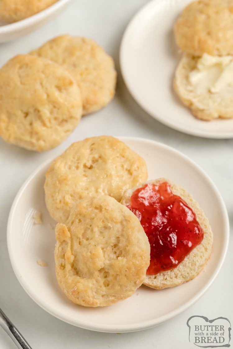 Homemade biscuits made with 7-Up 