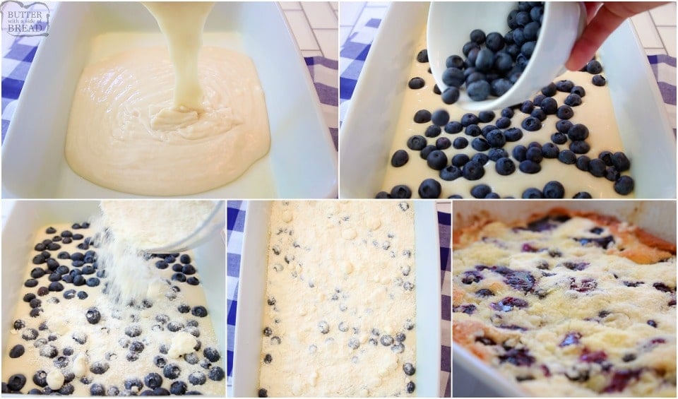 How to make Buttery Blueberry Snack Cake