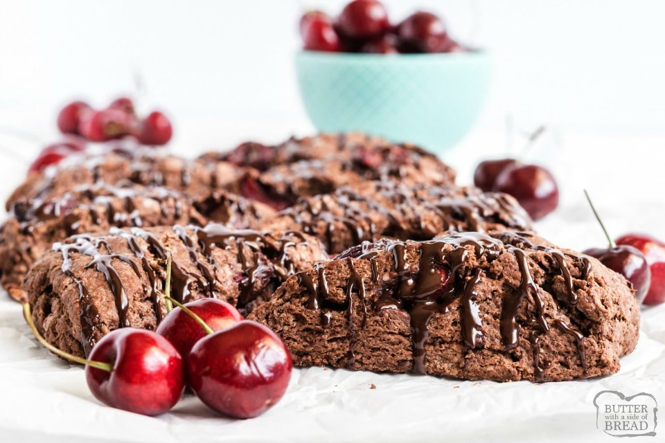 Homemade Cherry Chocolate Scones recipe