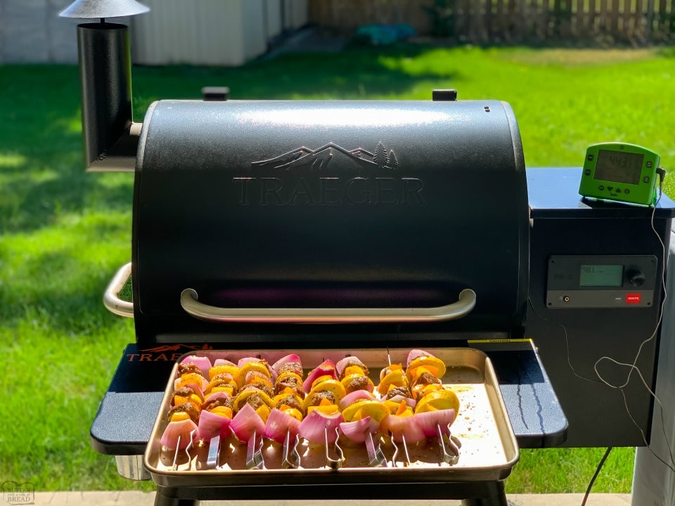 How to make Marinated Grilled Steak Kabobs on a Traeger