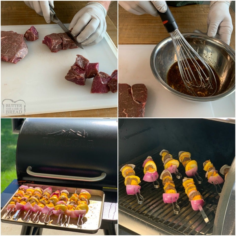 How to make Marinated Grilled Steak Kabobs