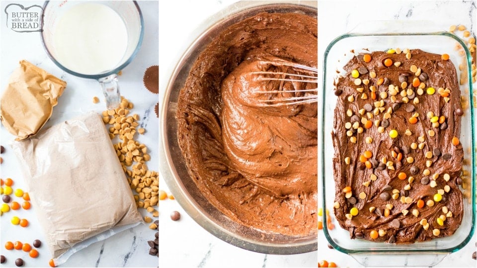 How to make Easy Reese’s Chocolate Dump cake recipe