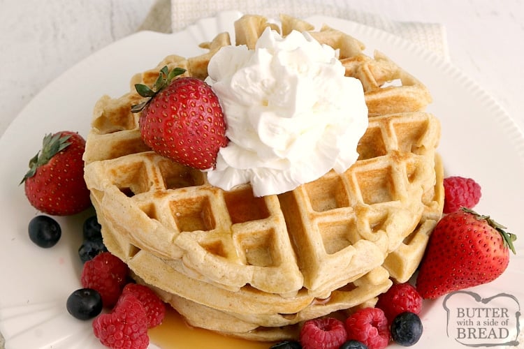 Gluten-free, protein waffles made with 3 ingredients