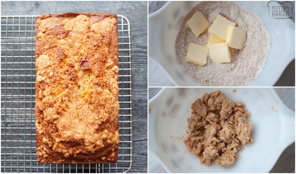 how to make Moist Cinnamon Sugar Streusel Pumpkin Bread recipe