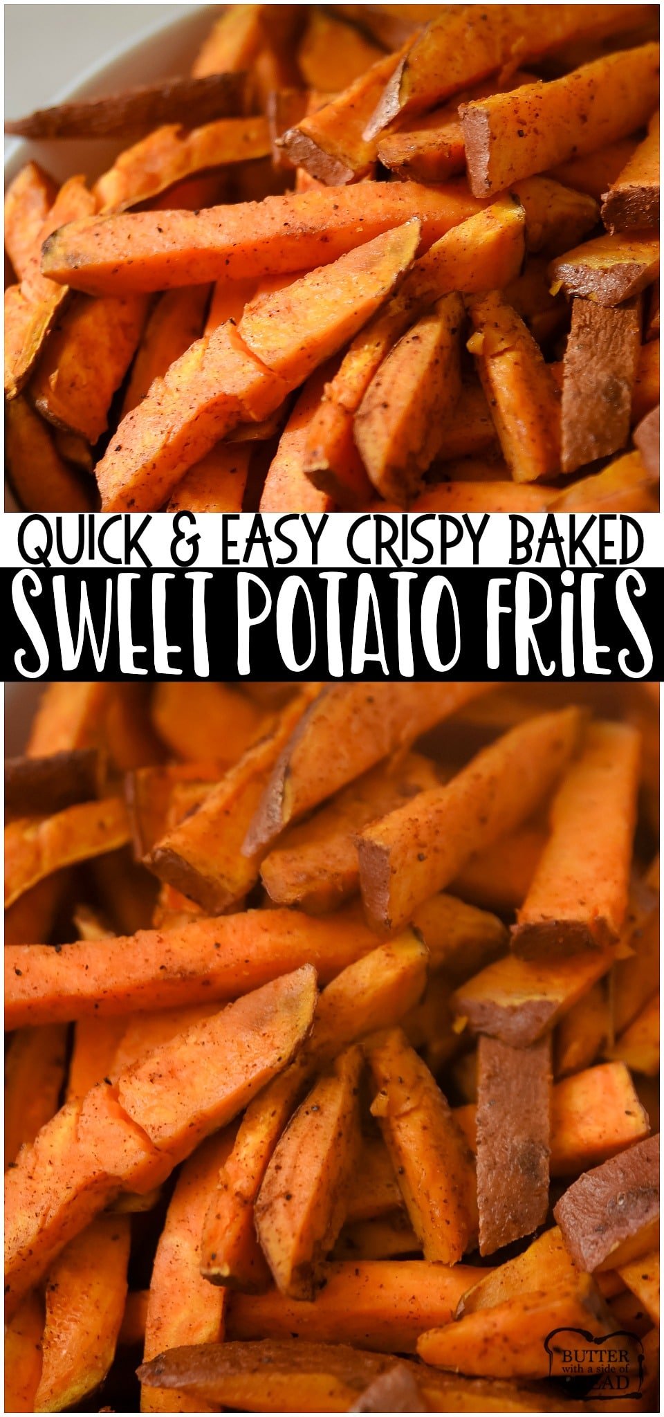 Homemade Sweet Potato Fries are so easy to make and taste delicious. Baked Fries are ultra-crispy, easy to make, perfectly seasoned and the perfect side dish for so many meals.