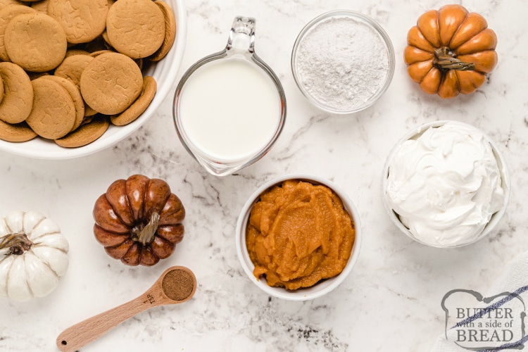 Ingredients in simple pumpkin mousse