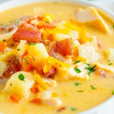 Leftover Turkey Corn Chowder soup recipe