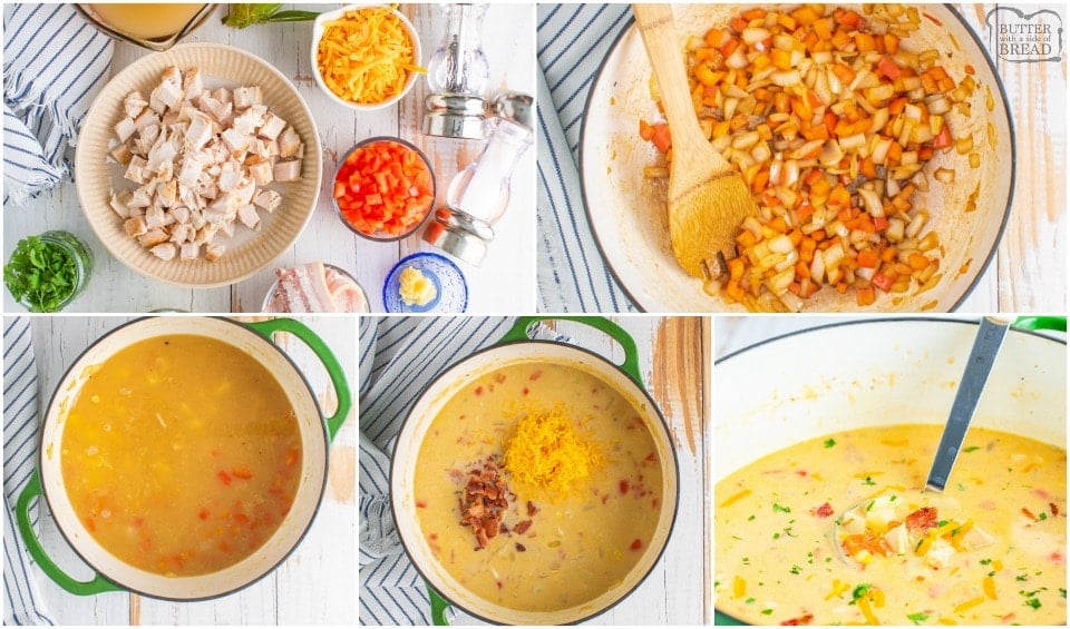 how to make Leftover Turkey Corn Chowder soup recipe