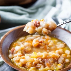 Easy Crockpot Ham and Bean Soup recipe