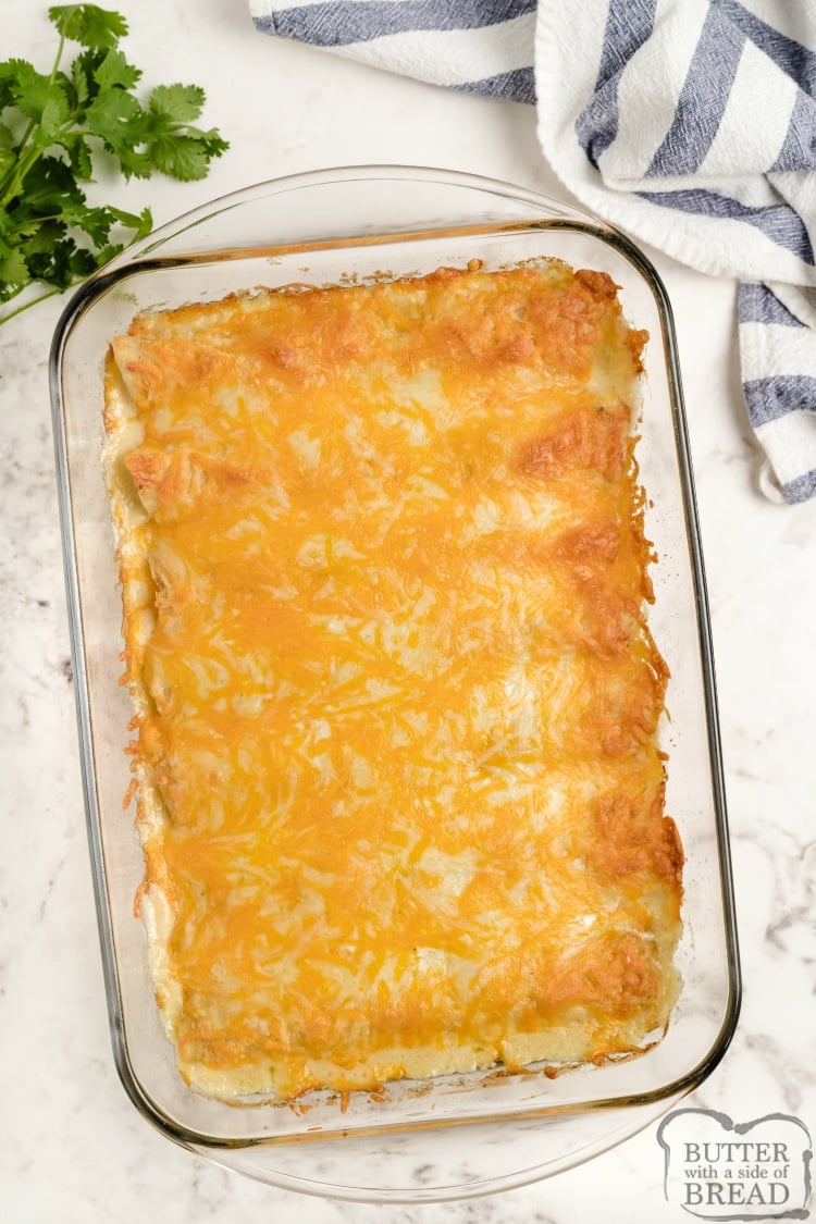Simple chicken enchilada recipe with ranch dressing and bacon