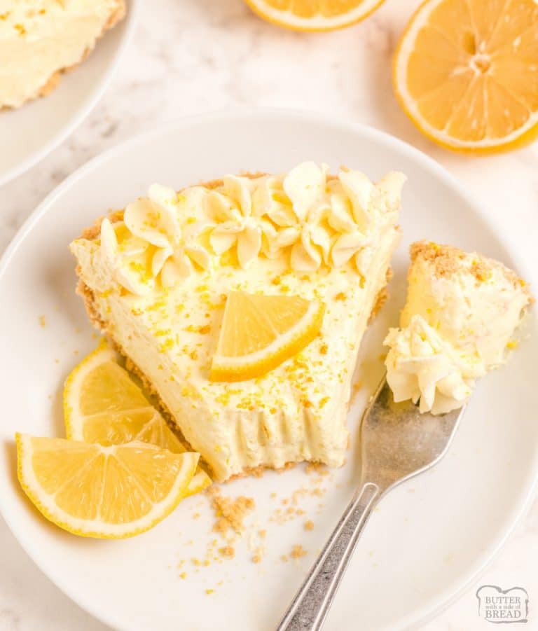 EASY LEMON CHIFFON PIE - Butter with a Side of Bread