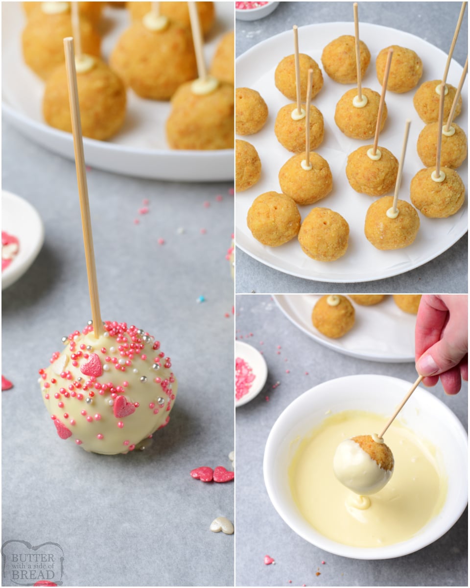 how to make Pretty Pink Cake Pops recipe