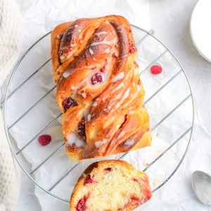 Homemade Raspberry Twist Bread recipe