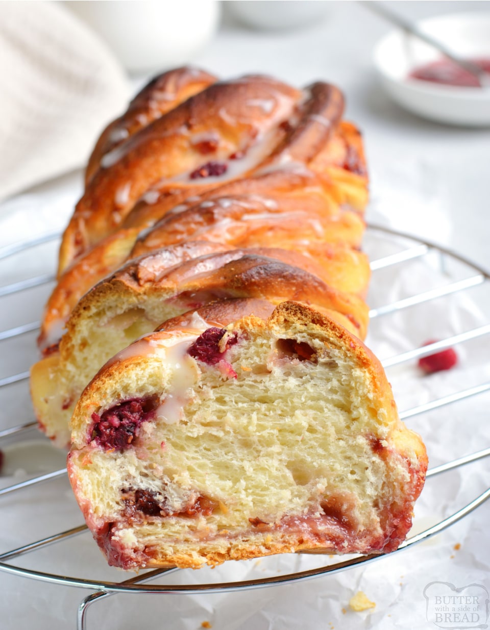 Homemade Raspberry Twist Bread recipe