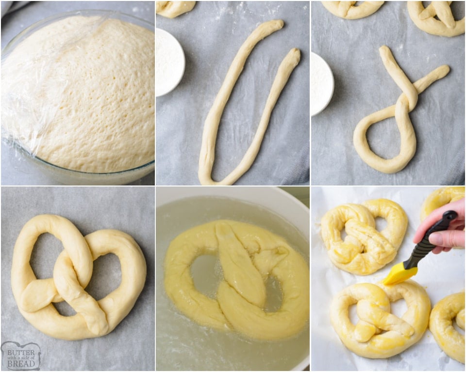 how to shape soft pretzels