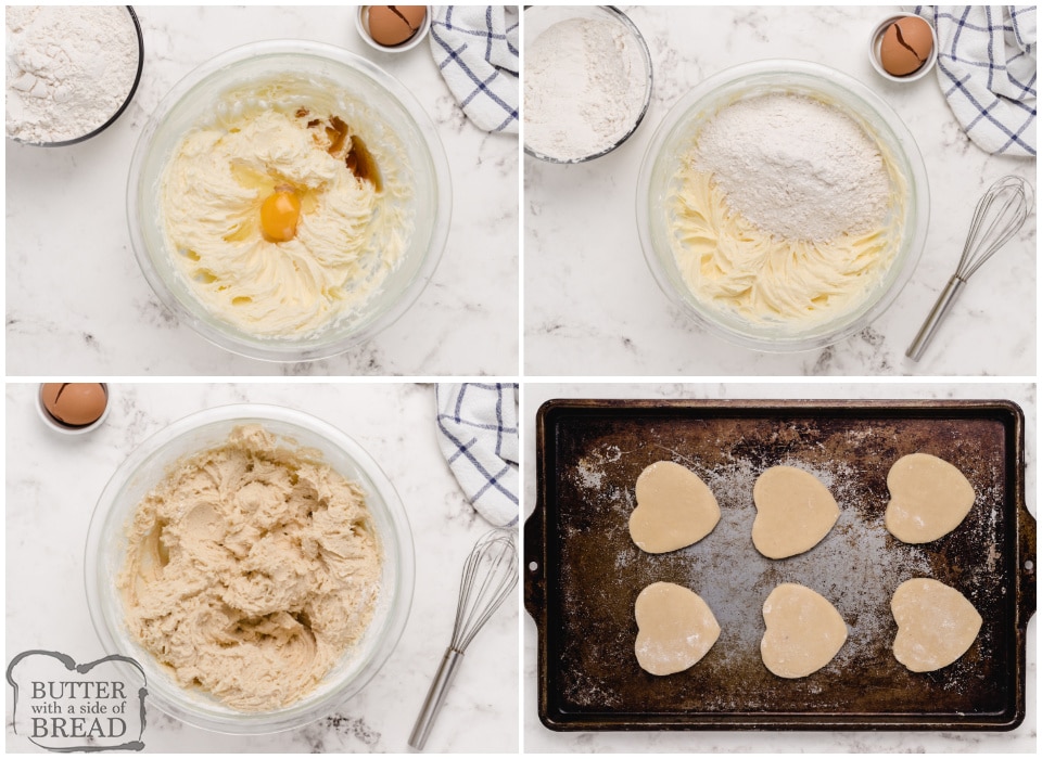 How to make heart shaped sugar cookies
