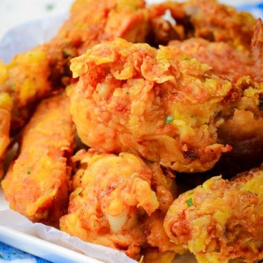 Crispy Fried Chicken recipe made without buttermilk