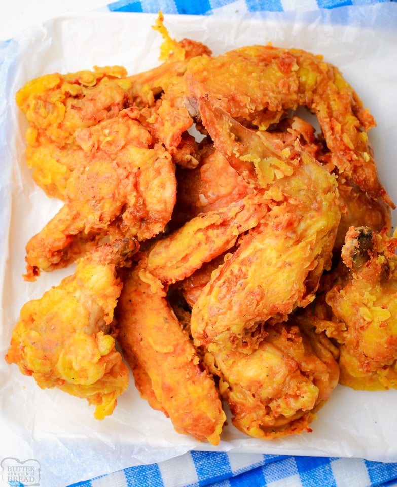 Crispy Fried Chicken recipe made without buttermilk