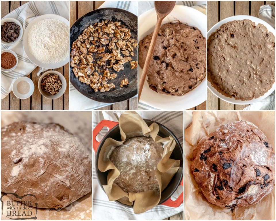 How to make No-Knead Chocolate Artisan Bread recipe