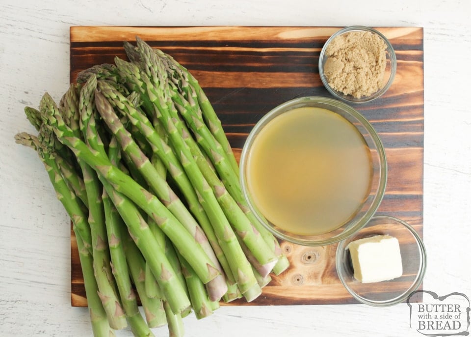 Ingredients in Sugared Asparagus recipe