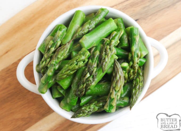 SUGARED ASPARAGUS RECIPE Butter with a Side of Bread