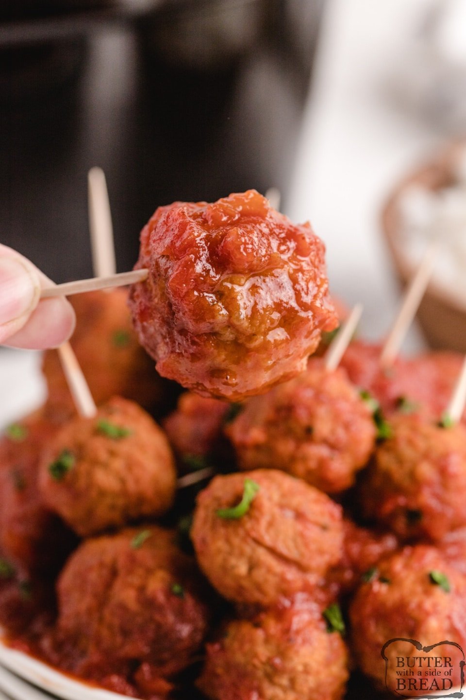 Crockpot Sweet and Sour Meatballs made with frozen meatballs and a simple homemade sweet and sour sauce. Sweet and Sour Meatballs are perfect for an appetizer or for a main dish! 