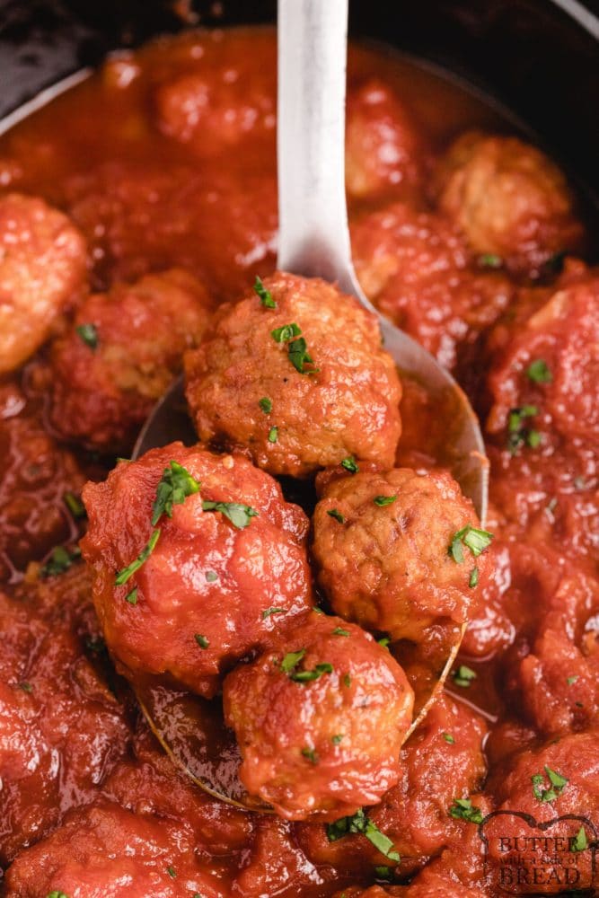 CROCKPOT SWEET AND SOUR MEATBALLS - Butter with a Side of Bread