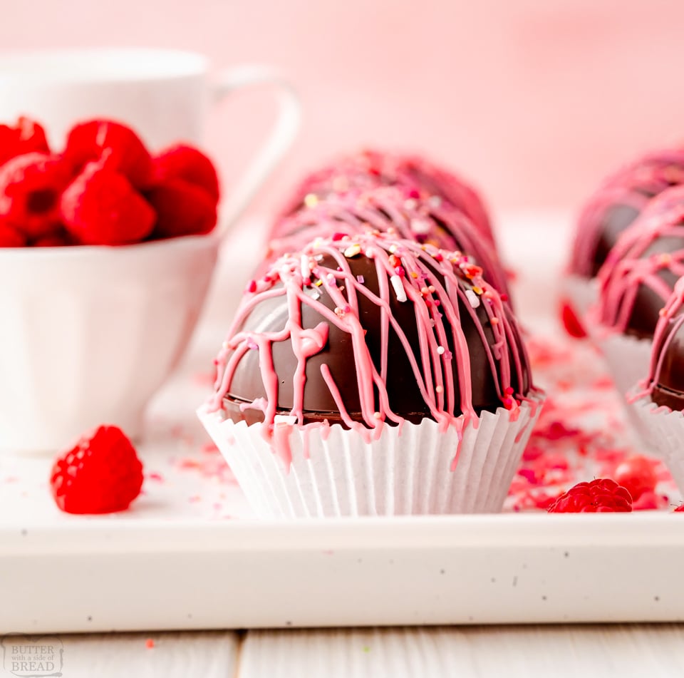 How to Make Raspberry Hot Chocolate Bombs step by step guide with photos