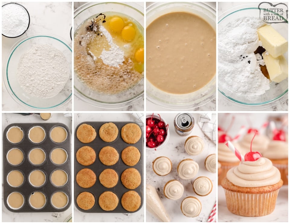 How to Make Root Beer Float Cupcakes