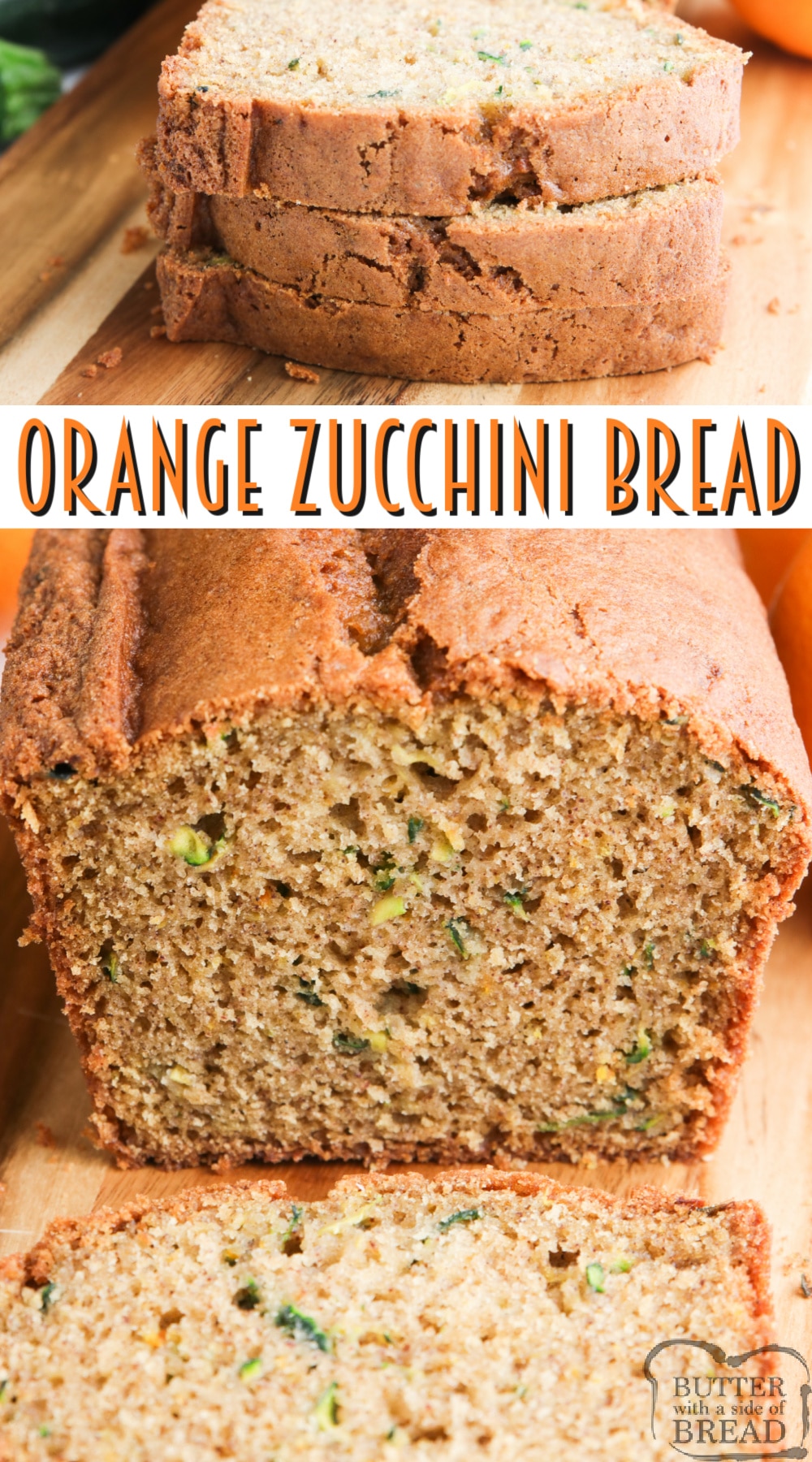 Orange Zucchini Bread combines a classic zucchini bread recipe with a ton of orange flavor, all in one delicious quick bread recipe!