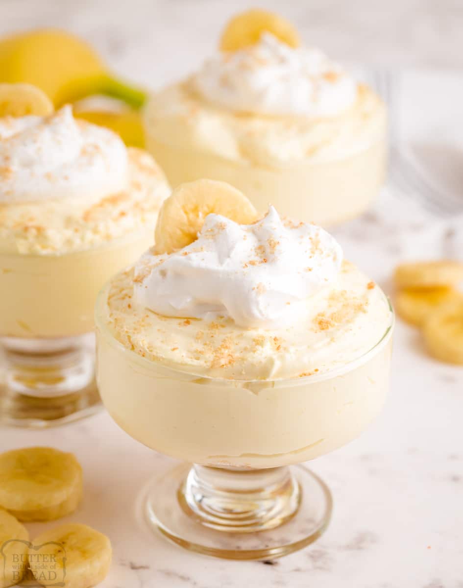 BANANA CREAM CHEESECAKES - Butter with a Side of Bread