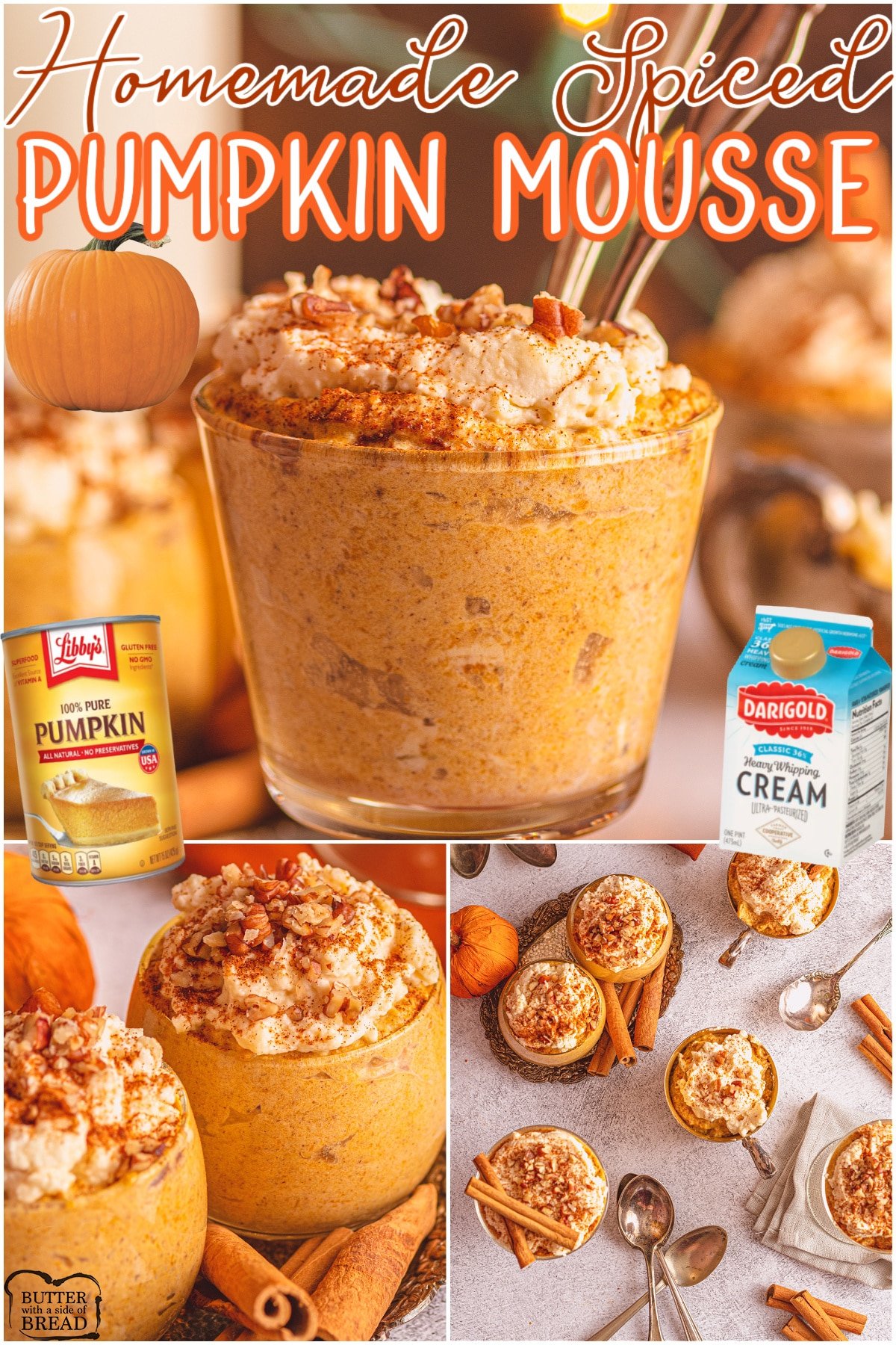 Spiced Pumpkin Mousse – An Easy Holiday Dessert - Cooking in Stilettos