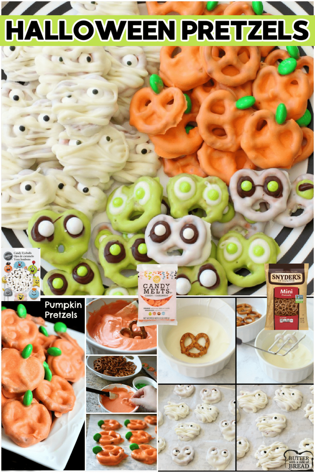 Halloween Pretzels Three Ways Butter With A Side Of Bread