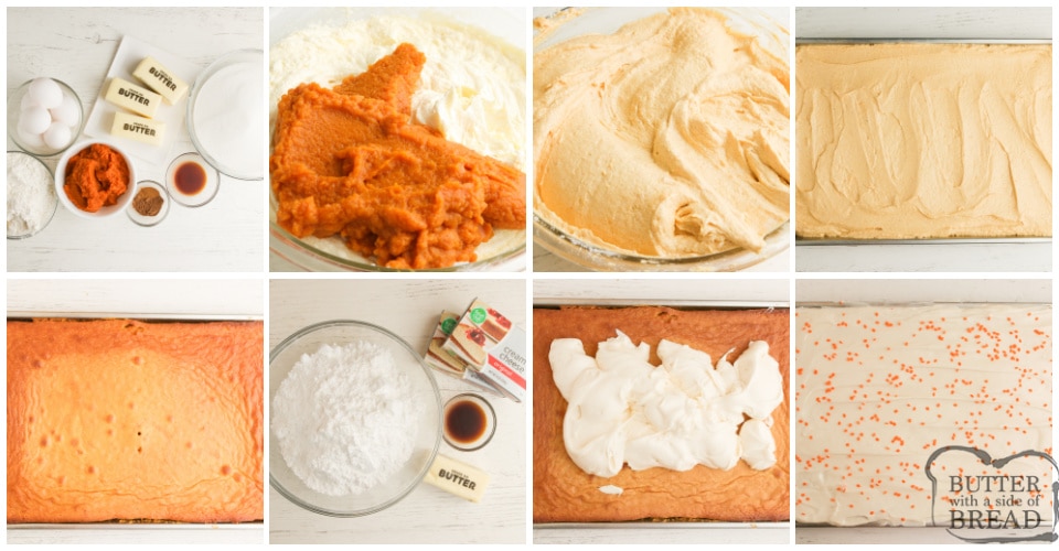 Step by step instructions on how to make Pumpkin Brownies