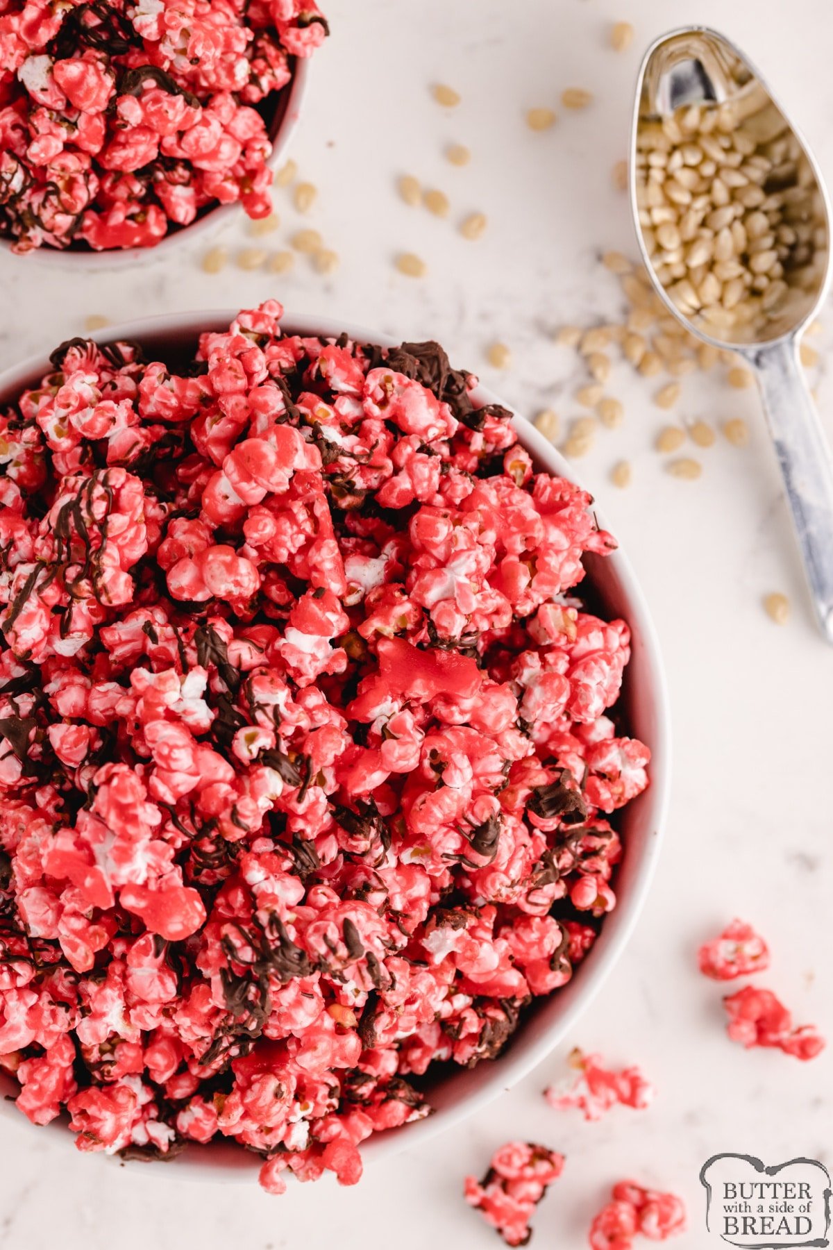 Chocolate Cherry Popcorn recipe